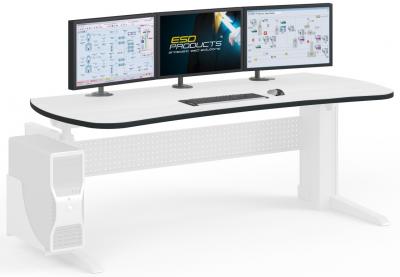 VC-E Curved Working Surface 2200 x 900 mm Vertiv Knurr Workstations Electronic Elicon Consoles ESD Products - 200.04.265.037B-M